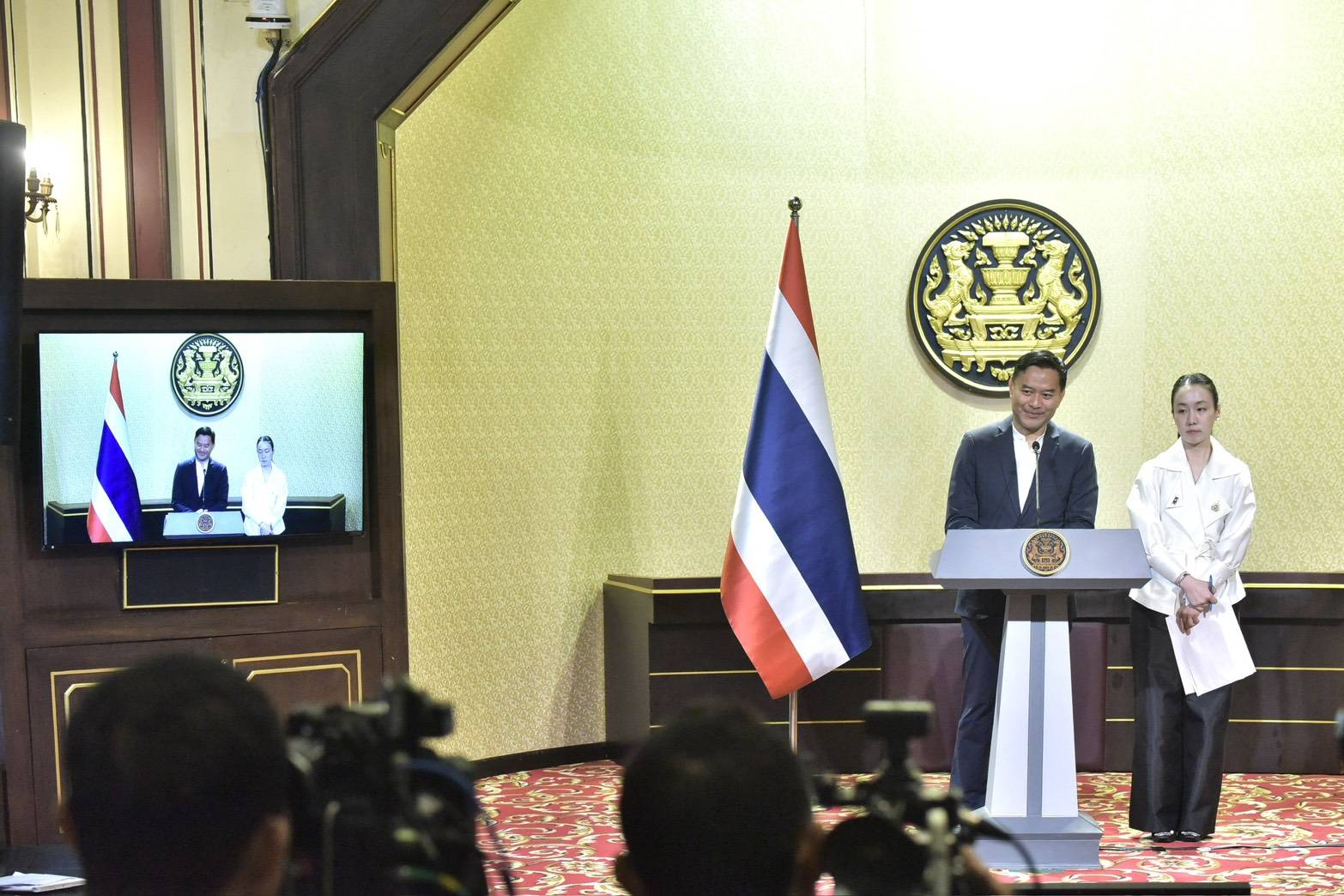 แถลงข่าว "ศูนย์ข้อมูลข่าวสารร่วมในสถานการณ์อุทกภัย" ณ ศูนย์แถลงข่าวรัฐบาล ตึกนารีสโมสร ทำเนียบรัฐบาล วันที่ 30 กันยายน 2569