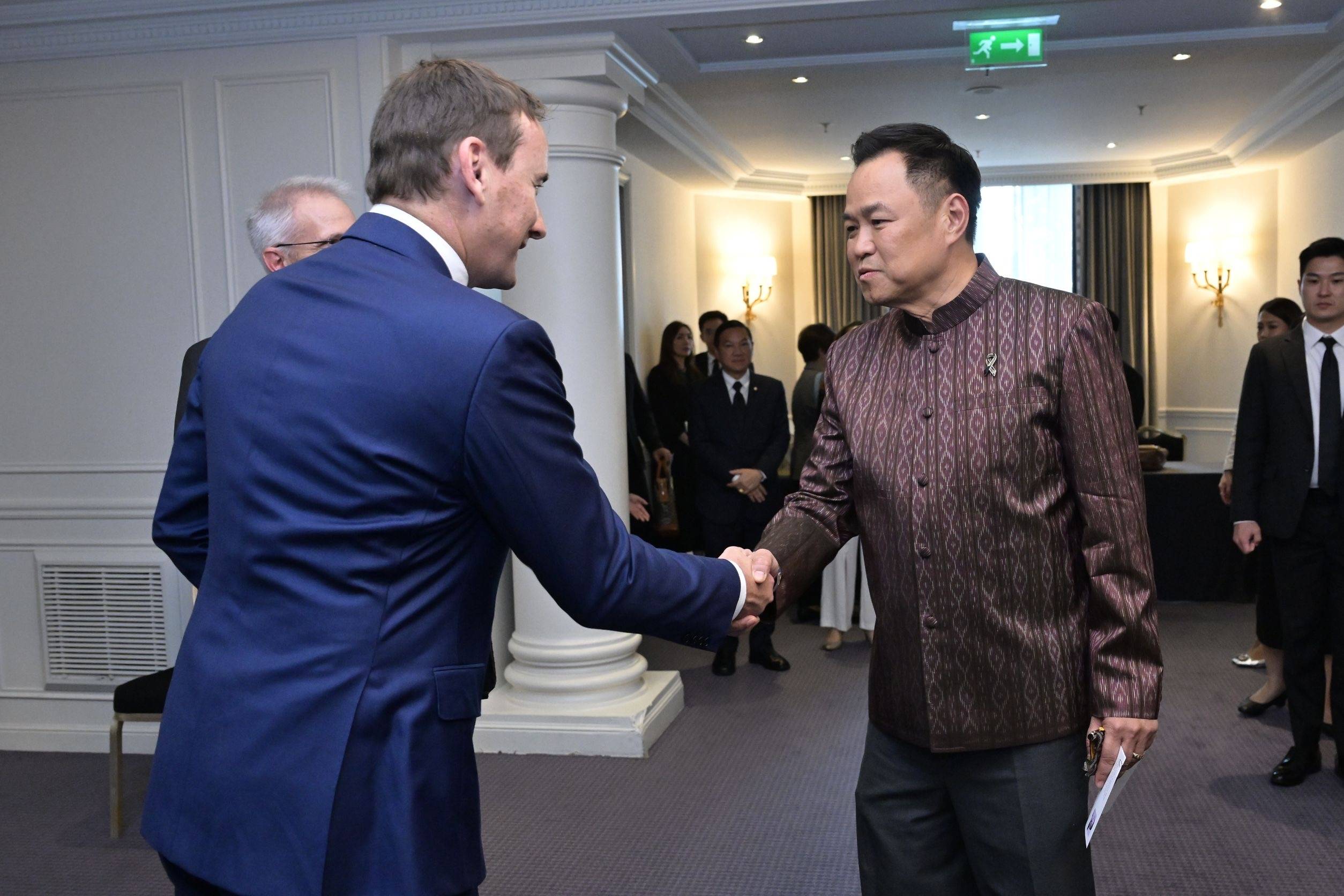 Prime Minister and Minister of Interior holds a discussion with Thai private sector companies investing in France at Salon Charpentier, InterContinental Paris Le Grand Hotel, Paris, French Republic, on 23 May 2026.